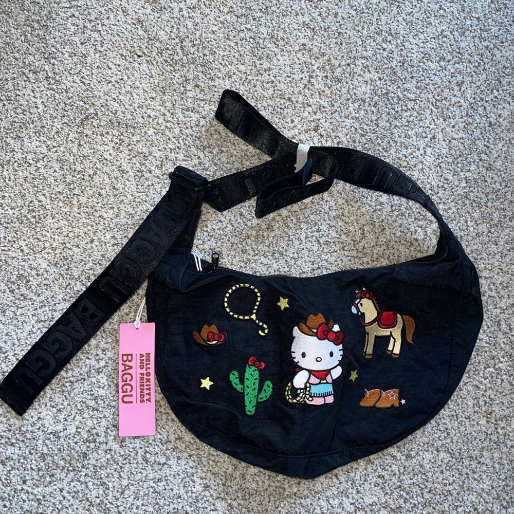 Hello Kitty Western Baggu Crescent
